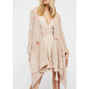 Free People All Washed Out Cardigan in Sand